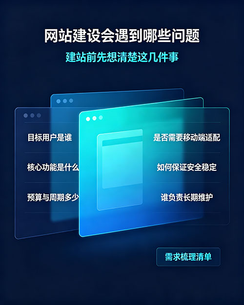 網(wǎng)站建設問題 